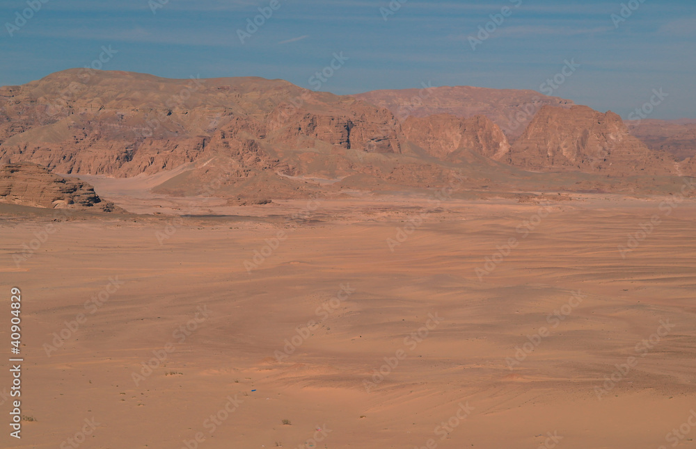 Fototapeta premium Type on desert and mountains,Egypt