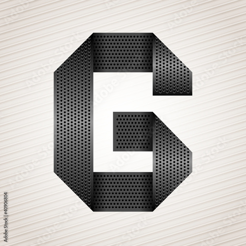 Letter metal ribbon - G