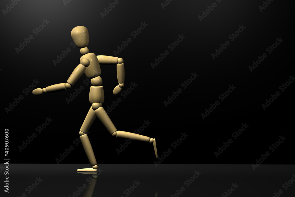Holzpuppe Lauf Holzpuppe Lauf