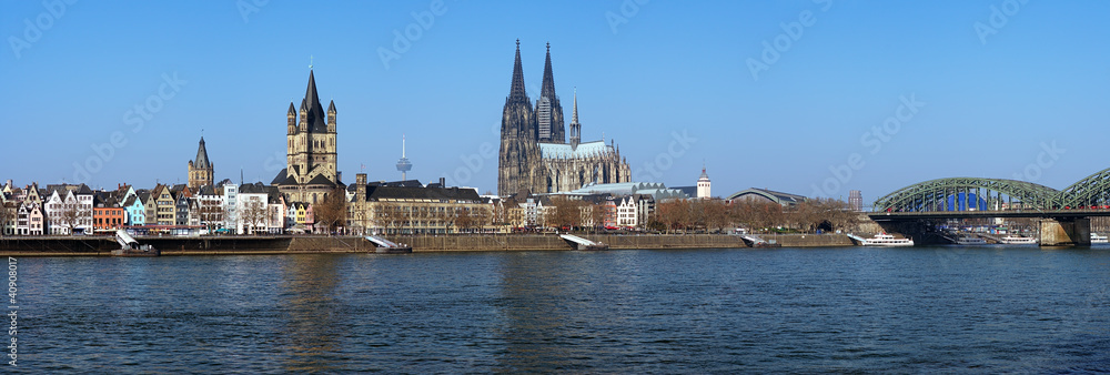 Panorama of Cologne, Germany