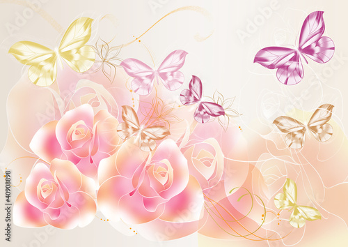 Pretty soft roses design