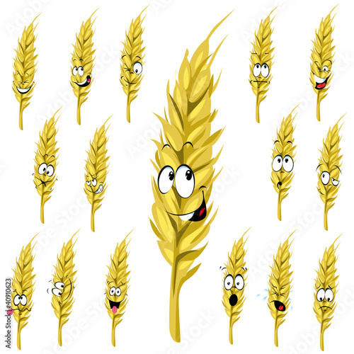 wheat ear cartoon