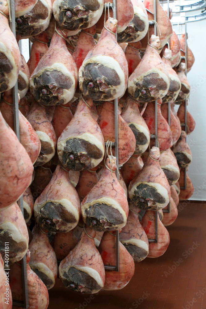 Parma Ham drying