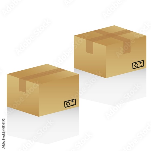 cardboard boxes