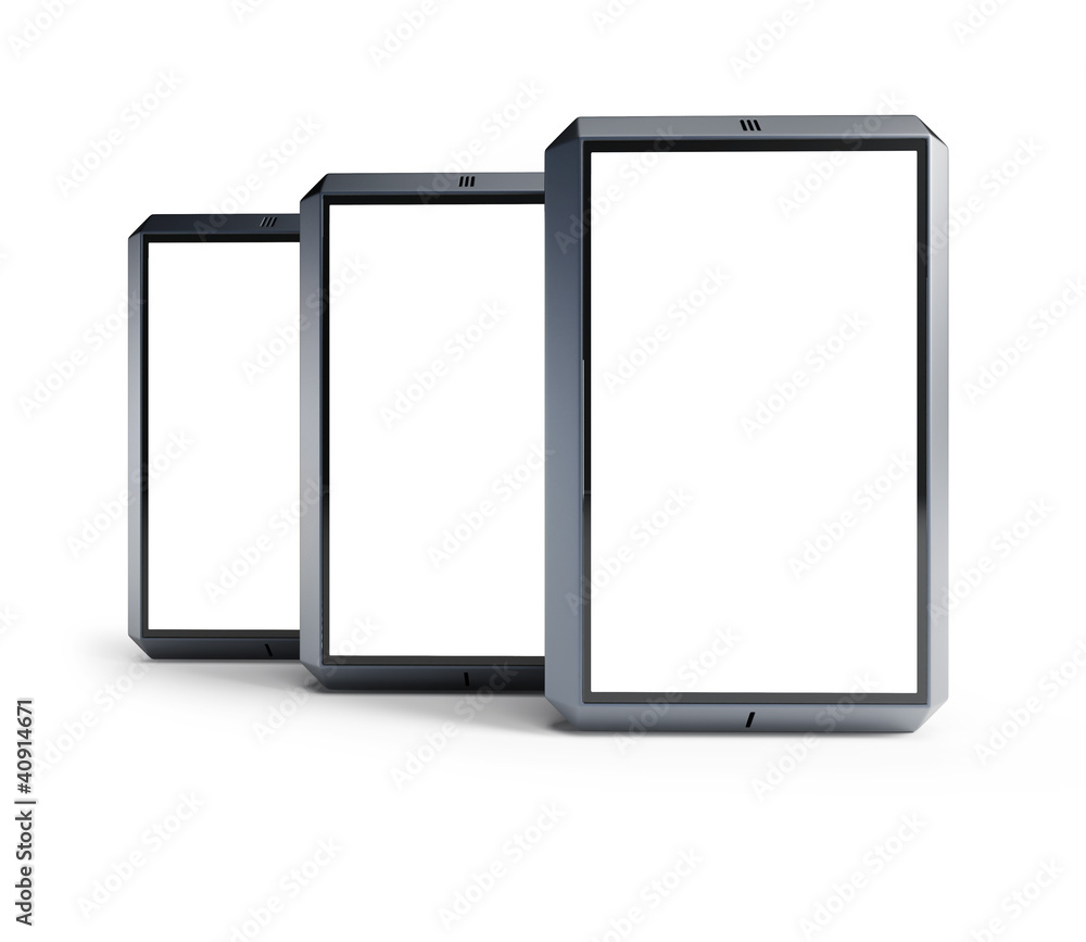 set of modern touchscreen smartphones set of modern touchscreen smartphones