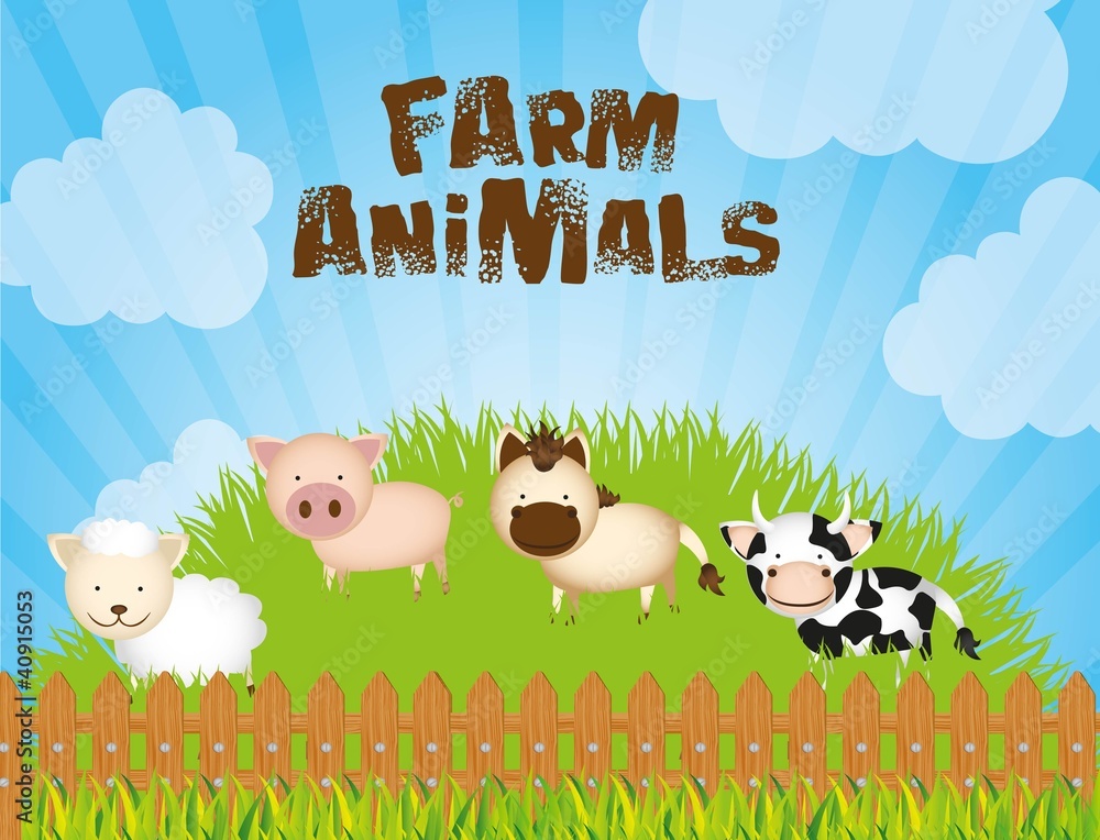 Naklejka premium Sheeps