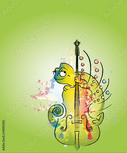 Colored chameleon