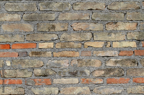 muro in mattoni di argilla photo
