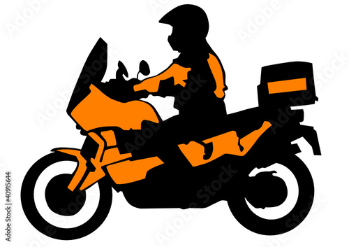 Sport bike of tourist