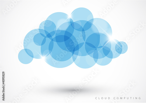 Cloud computing - vector illustration