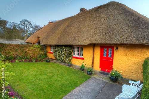 Traditional cottage house in Adare, Co. Limerick, Ireland #40917017