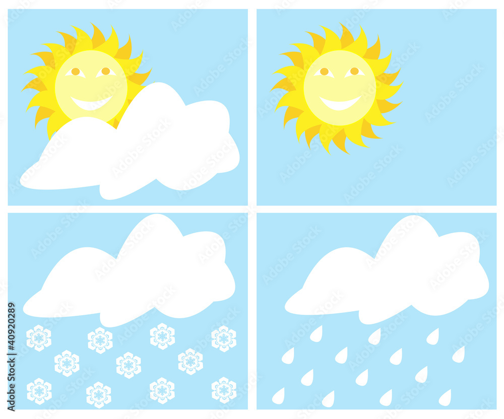 Weather collection vector