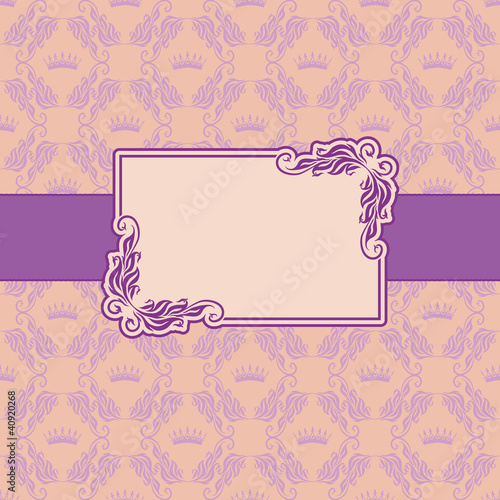 Wallpaper Mural Template frame design for greeting card . Torontodigital.ca