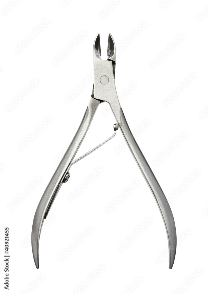 Manicure nippers isolated on white background Manicure nippers isolated on white background