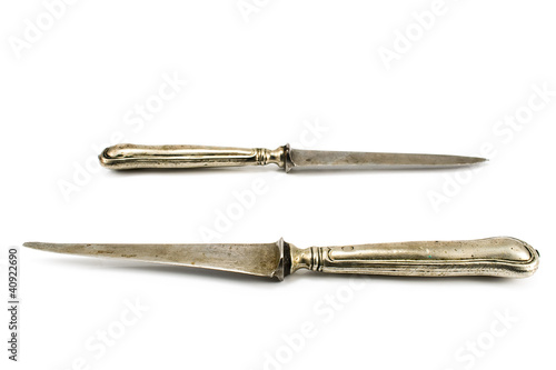 Two vintage table knifes