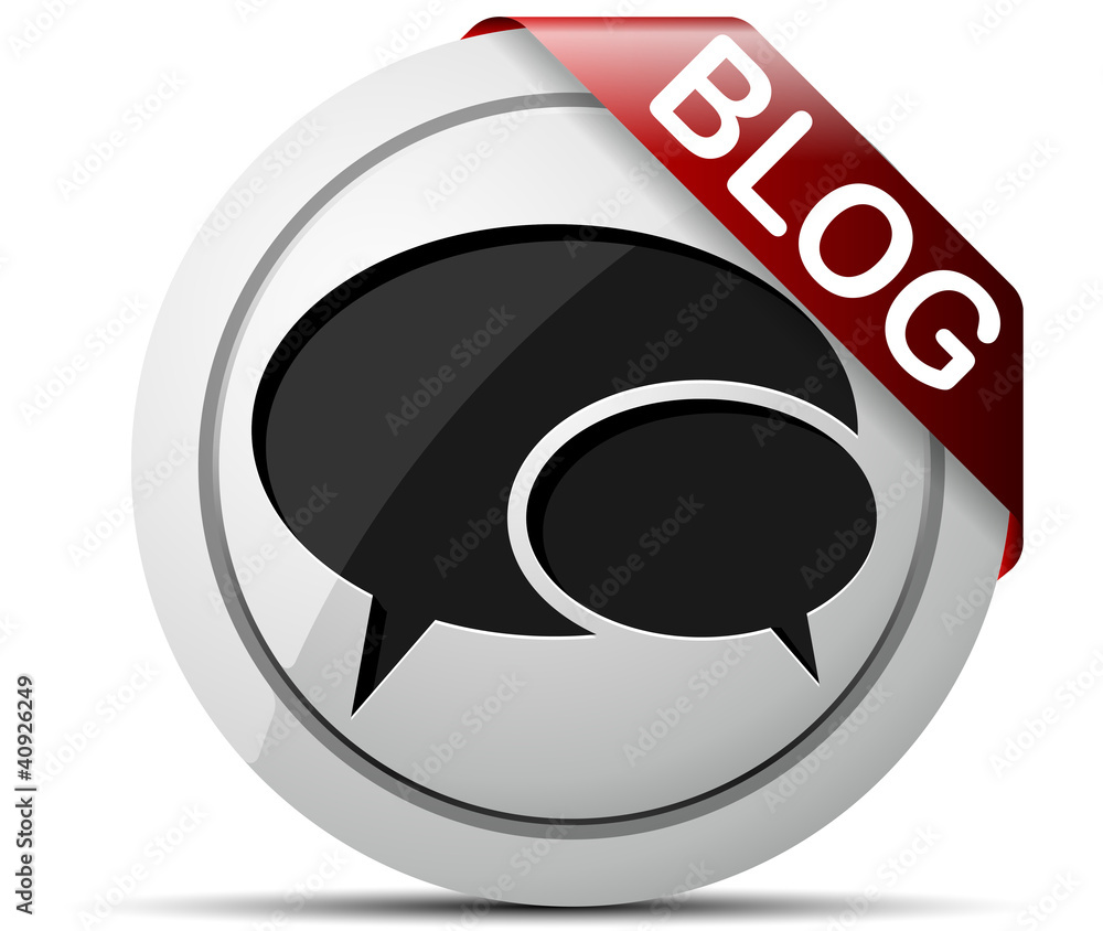 Fototapeta premium Blog button