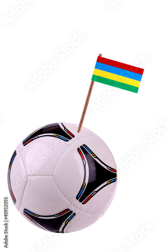 Soccerball or football in Mauritius photo