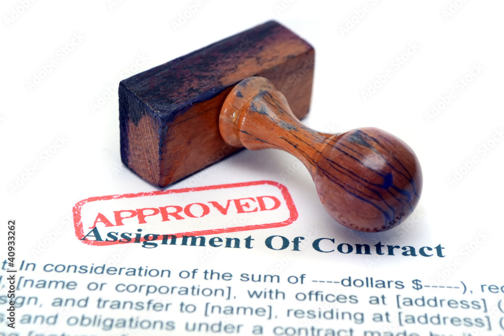 Assignment of contract Assignment of contract