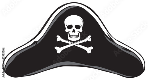 Black Pirate Hat