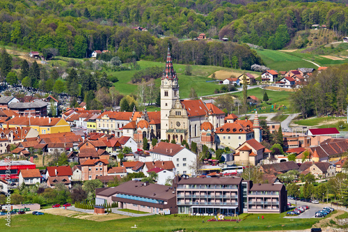 Marija Bistrica church aerial view photo