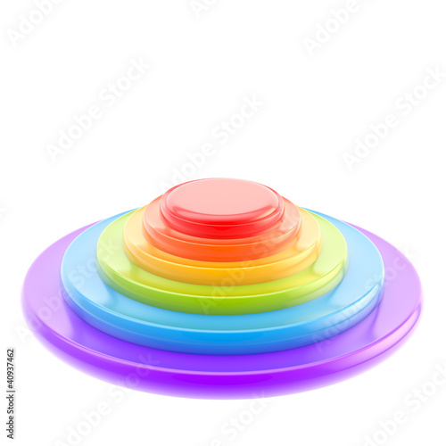 Six step rainbow stair stru...