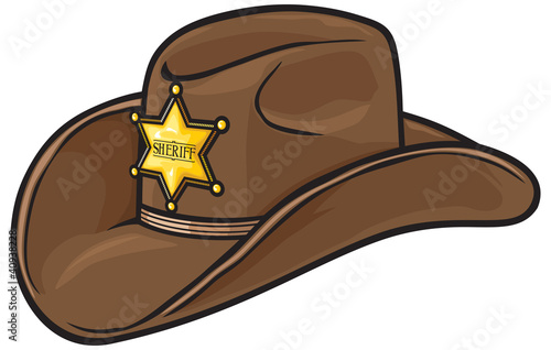 Old Western Sheriff Hat