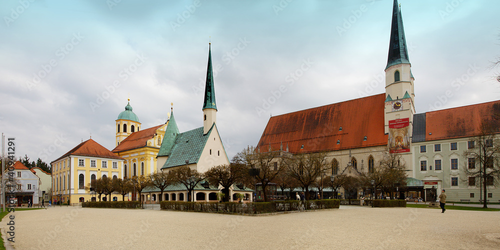 Obraz premium Altötting, Wallfahrt, Kapellplatz,