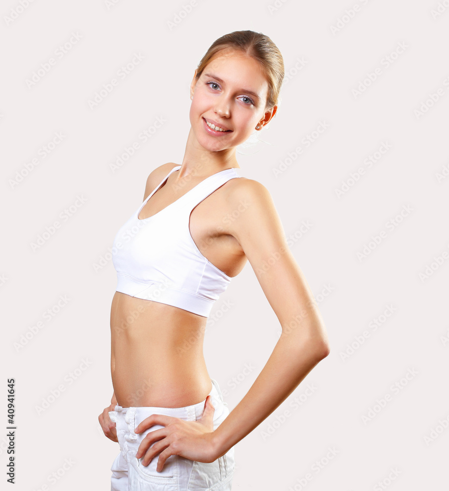 Young pretty woman in sport wear Young pretty woman in sport wear