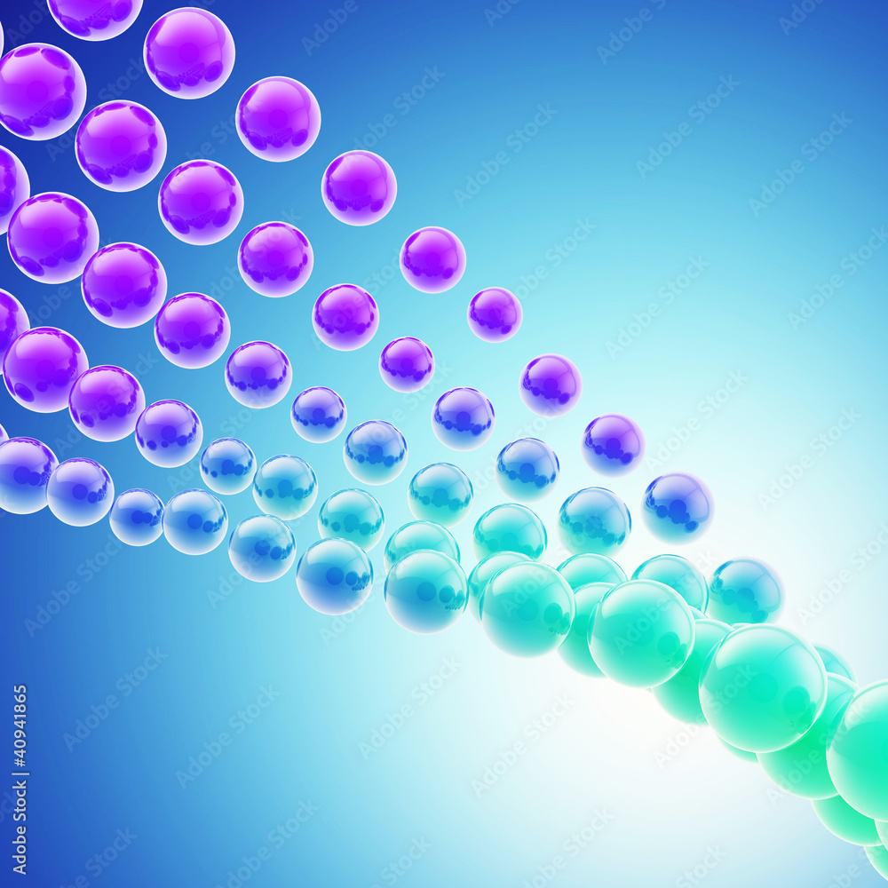 Abstract blue background made of spheres Abstract blue background made of spheres