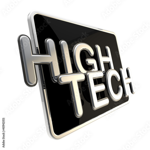 High tech icon isolated on ...