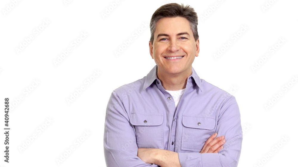 Handsome smiling man. Isolated on white backgorund. Handsome smiling man. Isolated on white backgorund.
