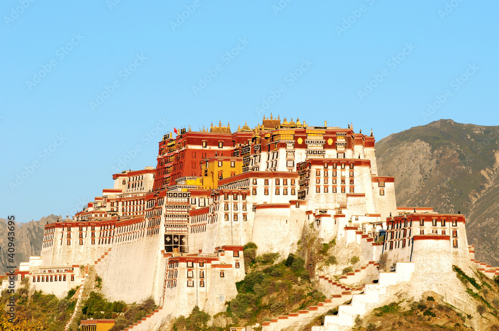 Landmark of Potala Palace in Tibet