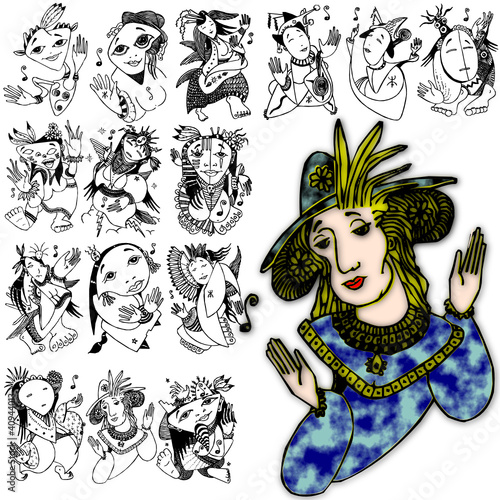 action diva style character design actress costume
