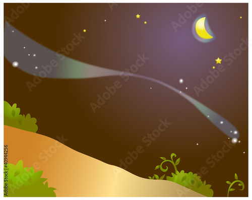 The aurora borealis in sky