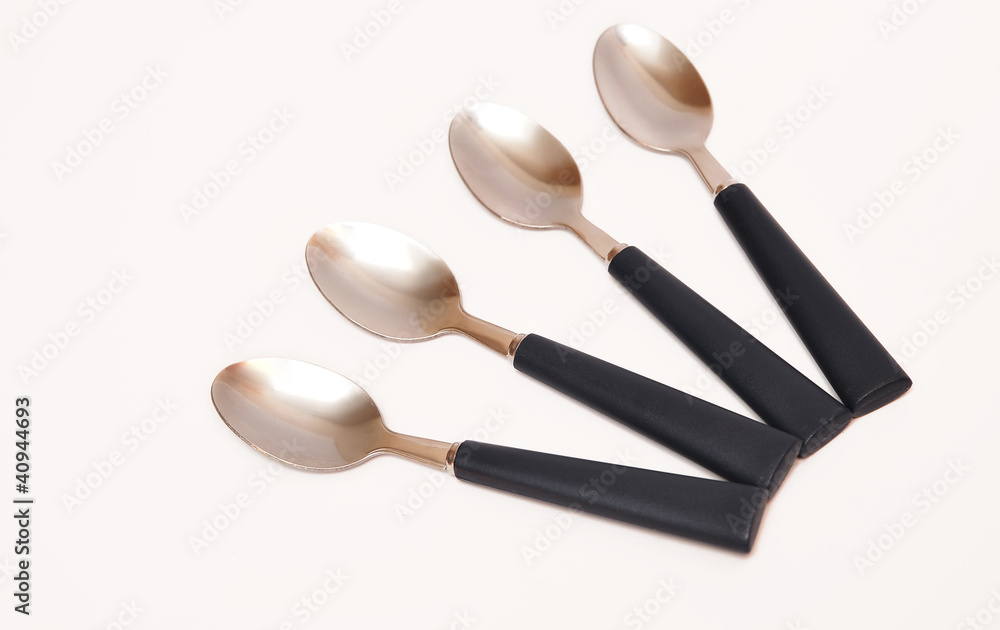 Spoons isolated on white background Spoons isolated on white background