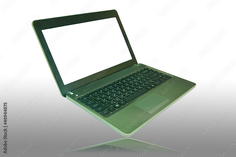 Laptop isolated on white, clipping path included Laptop isolated on white, clipping path included