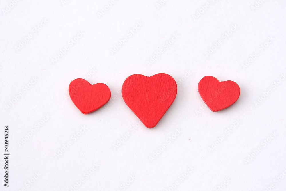 red hearts