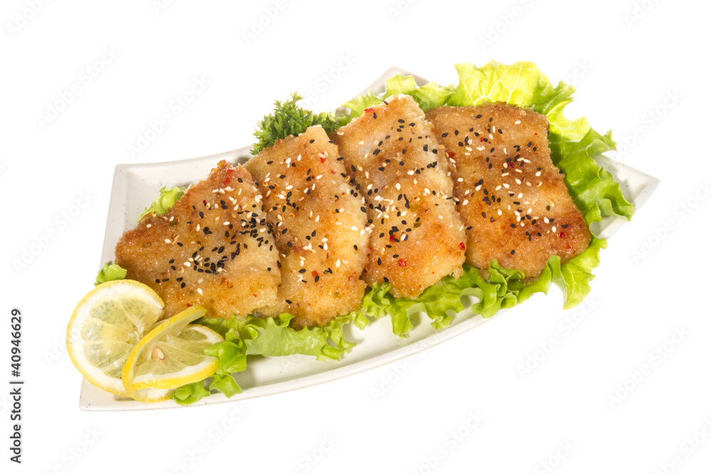 Roasted fish with lemon Roasted fish with lemon