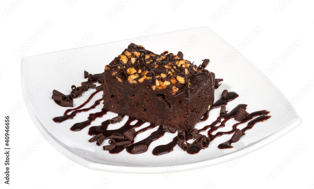 cake truffle with black chocolate sauce cake truffle with black chocolate sauce