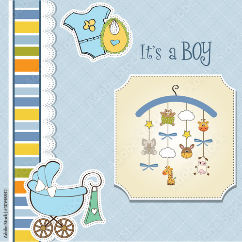 welcome baby announcement card