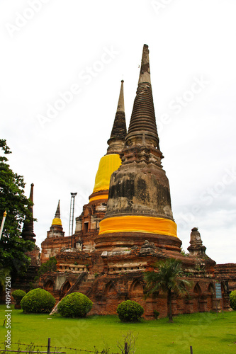 old pagoda in thai temple