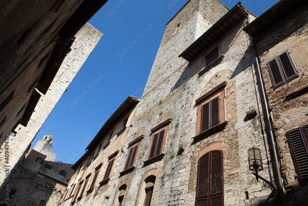 San Gimignano towers, Tuscany, Italy