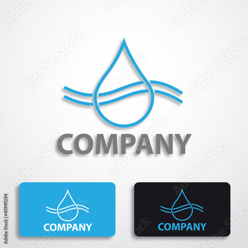 Stylized logo water # Vector