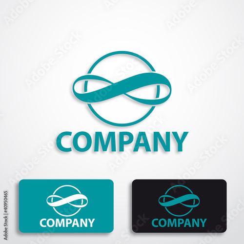 Stylized logo infinity # Vector