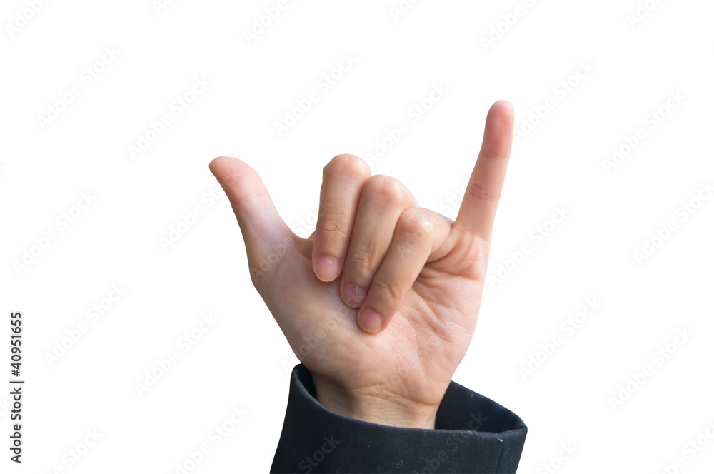 hand making sign Isolated on white background hand making sign Isolated on white background