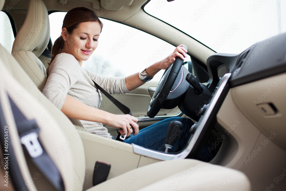 woman driving a car woman driving a car