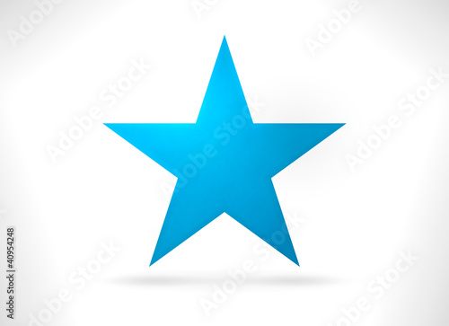 Blue abstract star shape