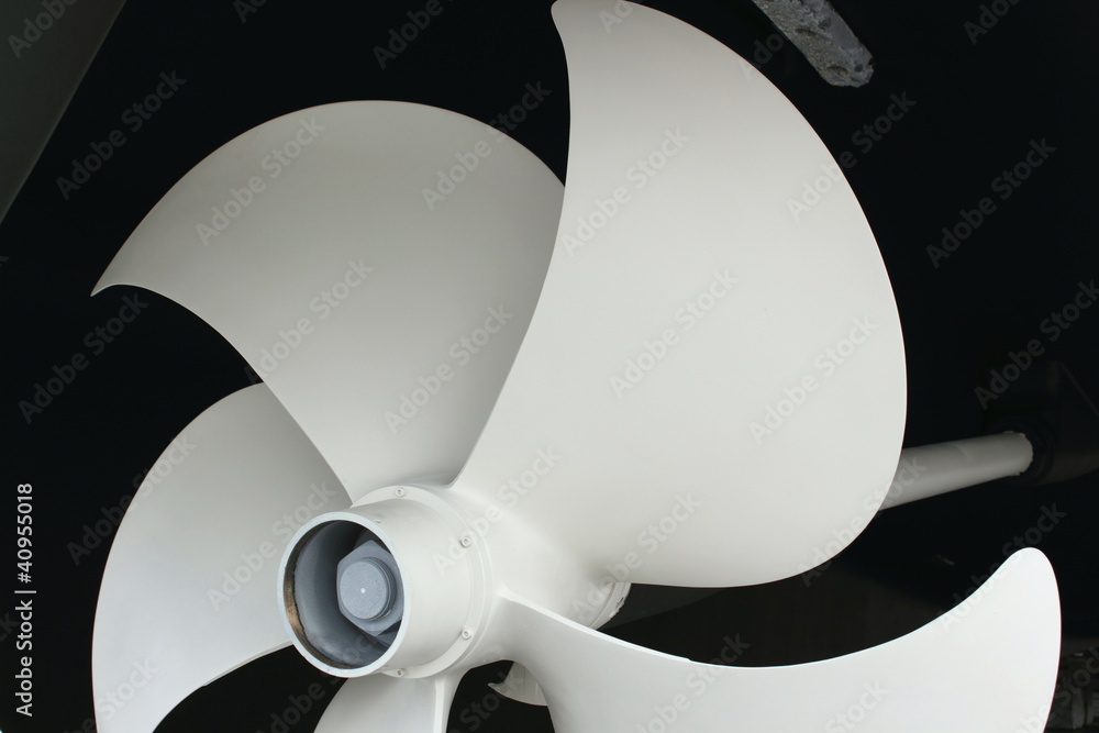 Fototapeta premium motor boat propeller