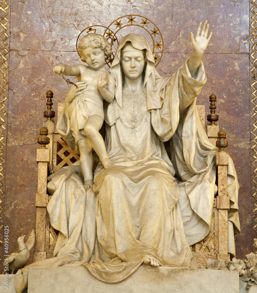 Rome - statue of Mother of Jesus
