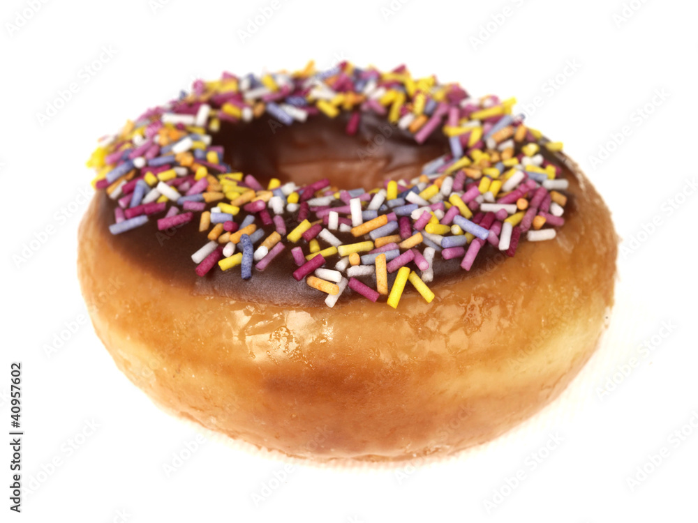 Chocolate Sprinkles Ring Doughnut Chocolate Sprinkles Ring Doughnut